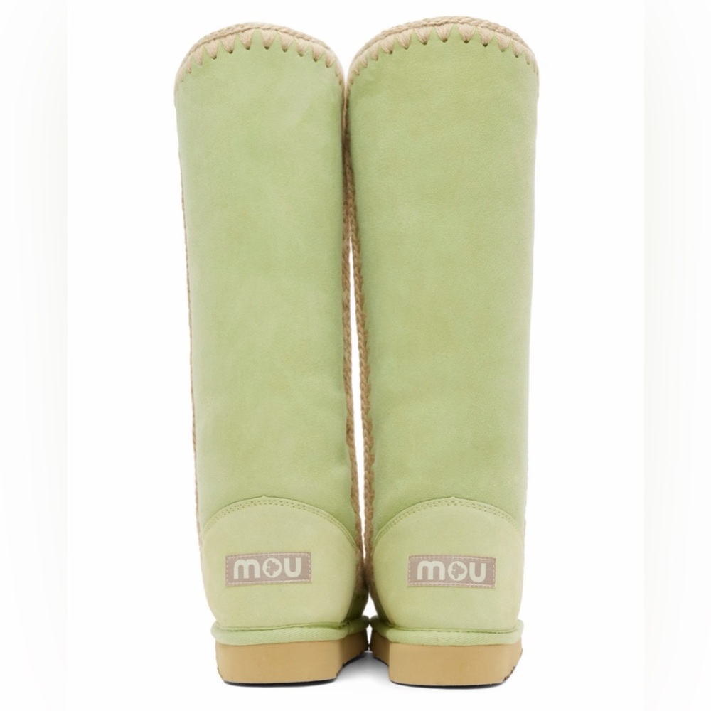 NEW! Mou Women's Light Green Winter Boots - Picture 3 of 4
